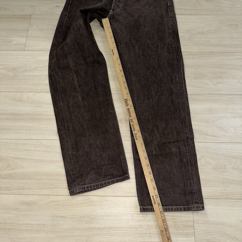 Vintage Levi's 501 Jeans Mens 34x34 (33x31) Brown Denim Button Fly Straight Leg - Picture 7 of 9